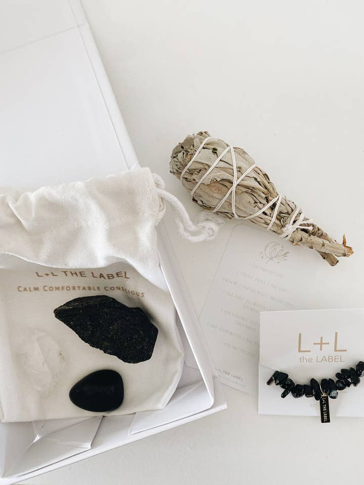 I Am Protected Crystal Gift Set for wholesale by Lion + Lamb the Label