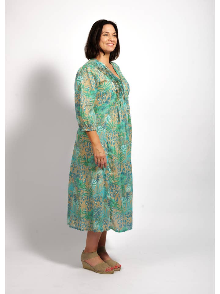 Mozaic by Euro Dreaming - Wholesale Dress – Women's - Freya Dress in Sandy Ferns2