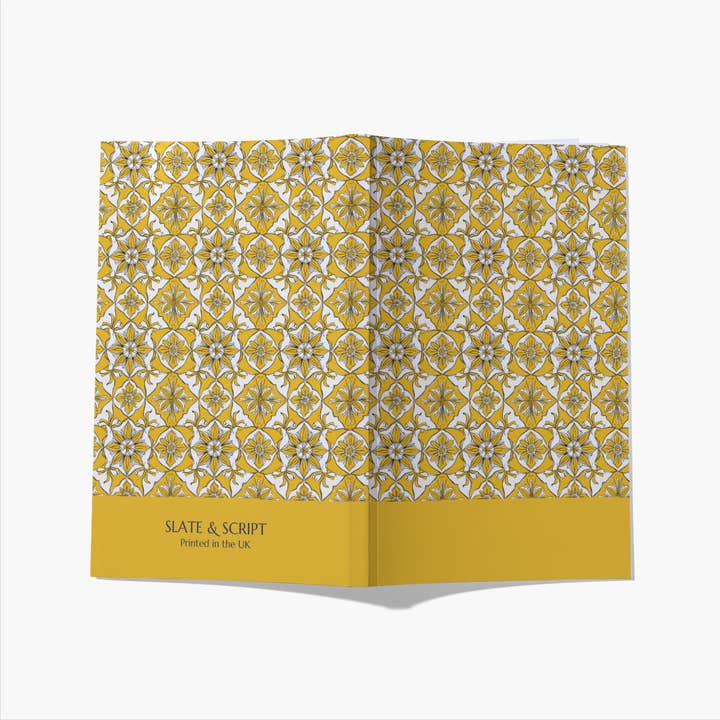 Slate og Script 'Amalfi Yellow tile' A5 Notesbog 80 sider for engroshandel hos Slate and Script