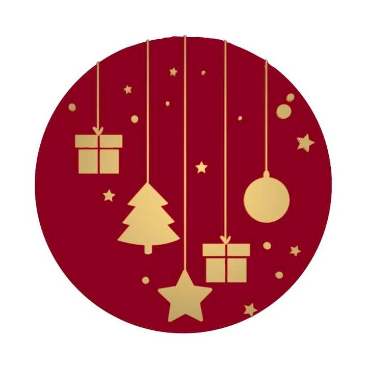 Etiquetas – Navidad – Burdeos – 250 Unidades para venta al por mayor de Mini Art Products