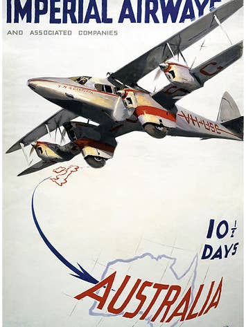 British Airways - AUSTRALIA FLY THERE BY BOAC 906 for wholesale by Clanna Cards