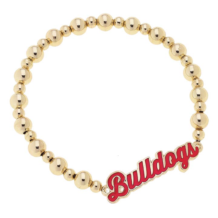 Georgia Bulldogs Handtekening Emaille Stretch Armband voor wholesale door Canvas Style