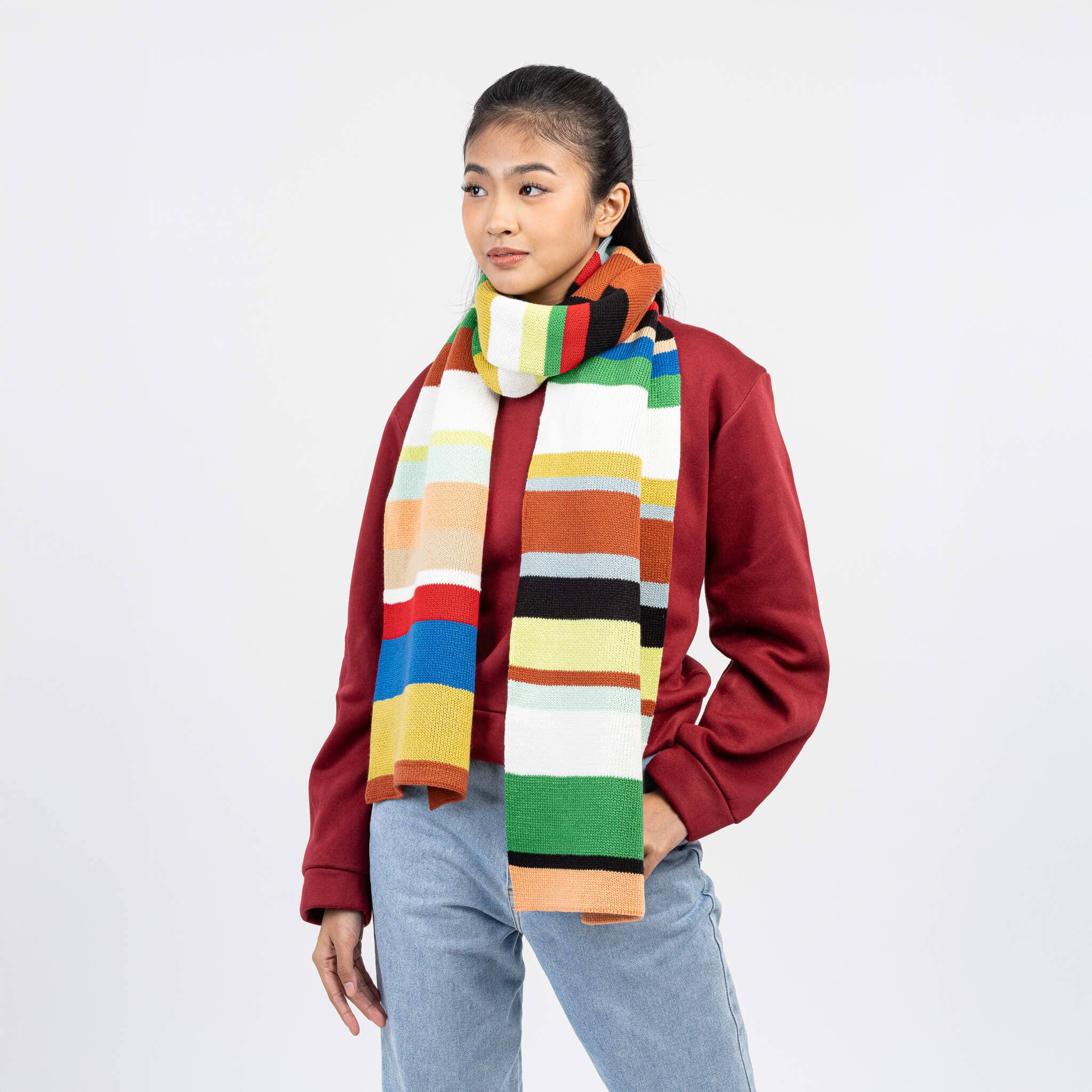 VERLOOP | knits - Wholesale Scarf - Unisex - Multi Stripe Big Scarf7