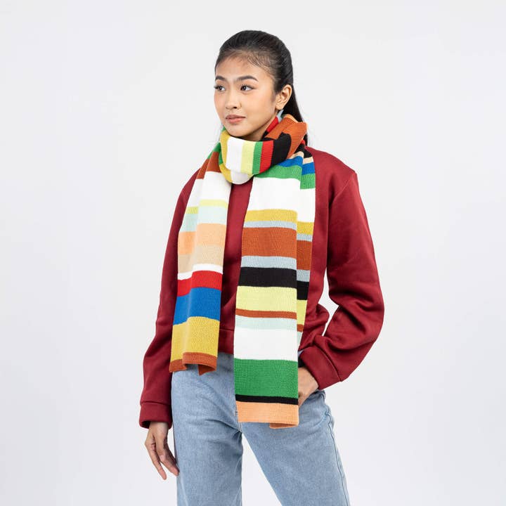 VERLOOP | knits - Wholesale Scarf - Unisex - Multi Stripe Big Scarf7