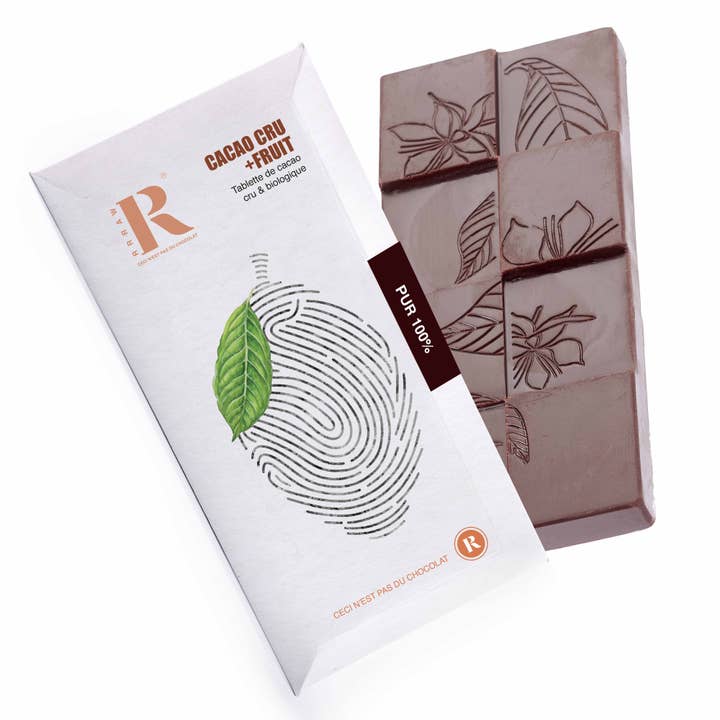 Cacao Cru Bar 45g Pur 100% - Organic for wholesale by RRRAW