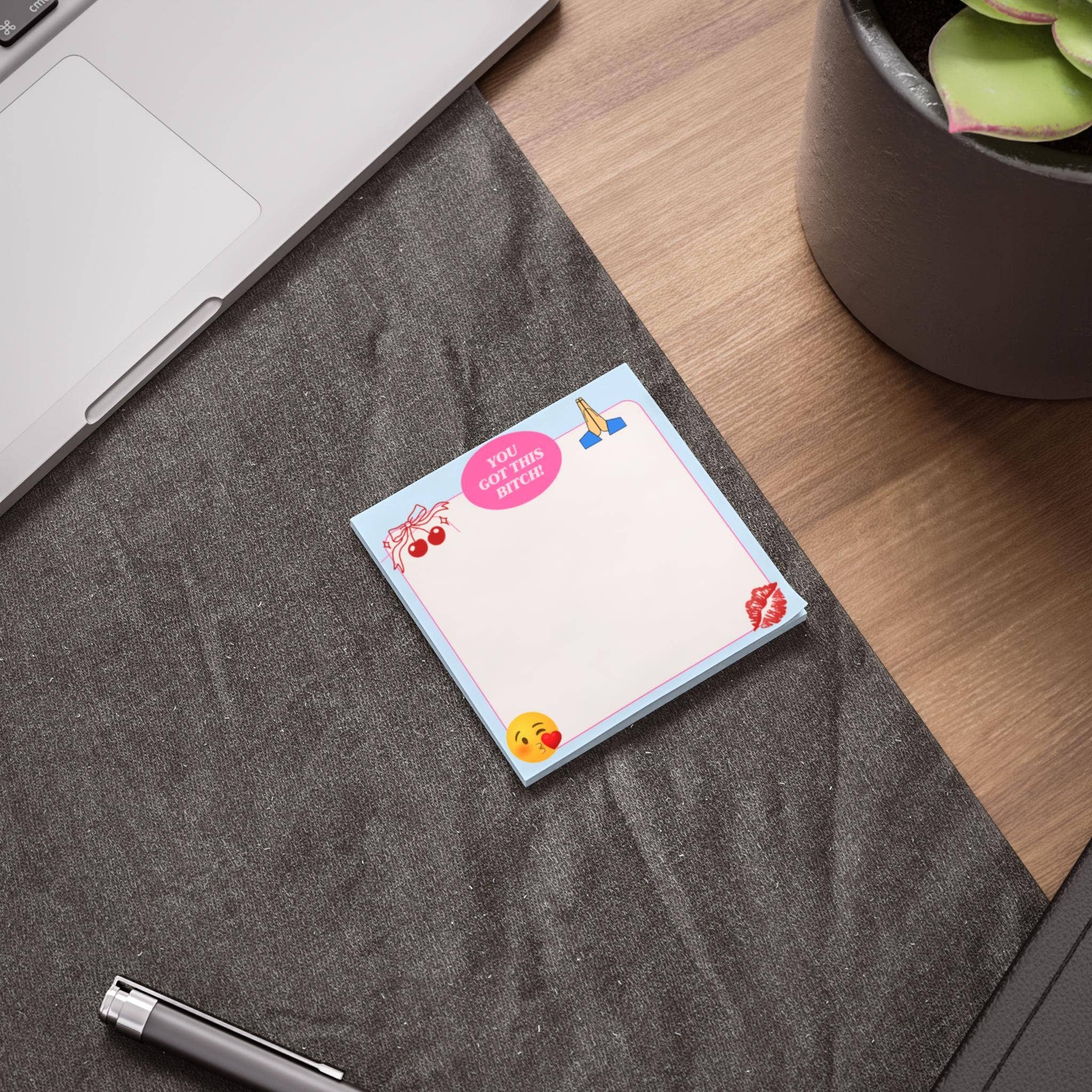 OhhhSoPeachy - Wholesale Sticky Notes - You Got This Bitch Sticky Notes, Funny Motivational Notepad, Desk Accessories for Women, Sassy Office Supplies, Cute Stationery2
