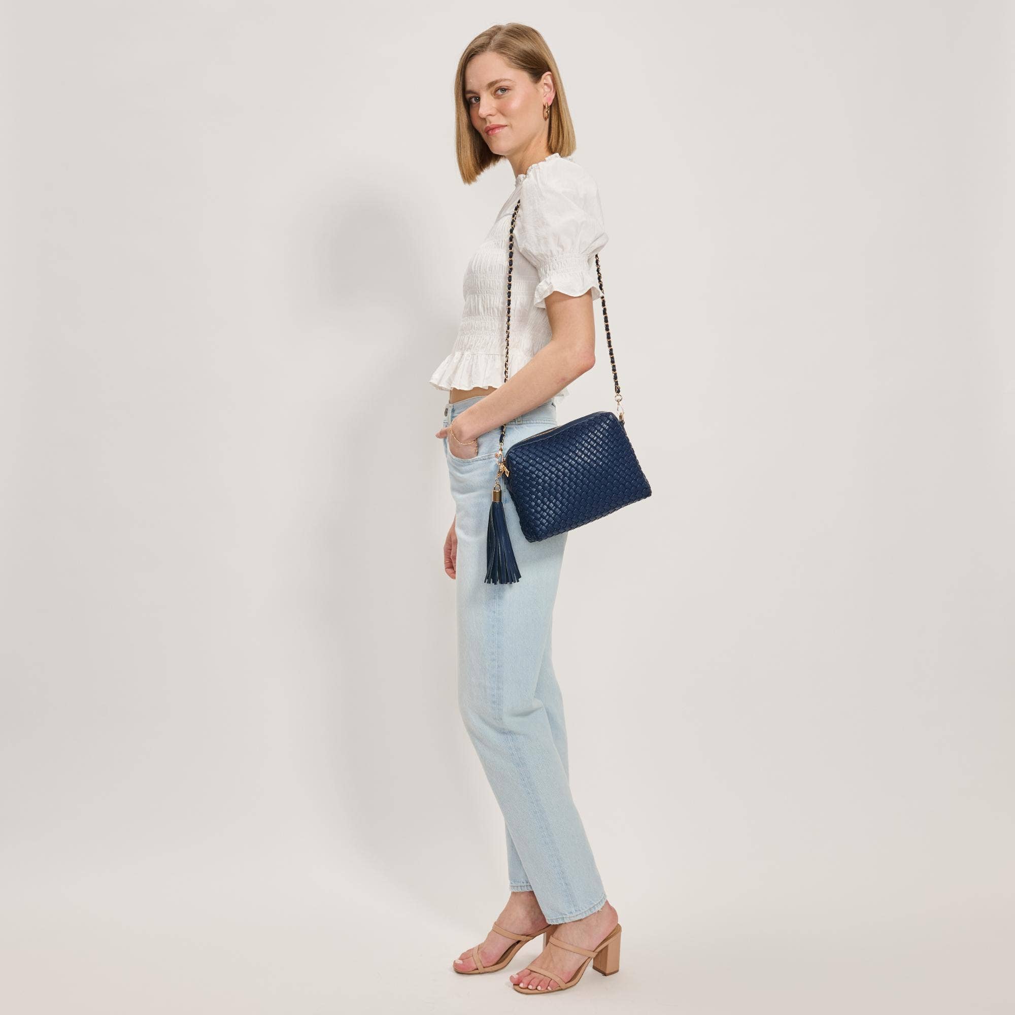 Moda Luxe – Großhandel Umhängetasche - Damen – Roxana Geflochtene Umhängetasche17