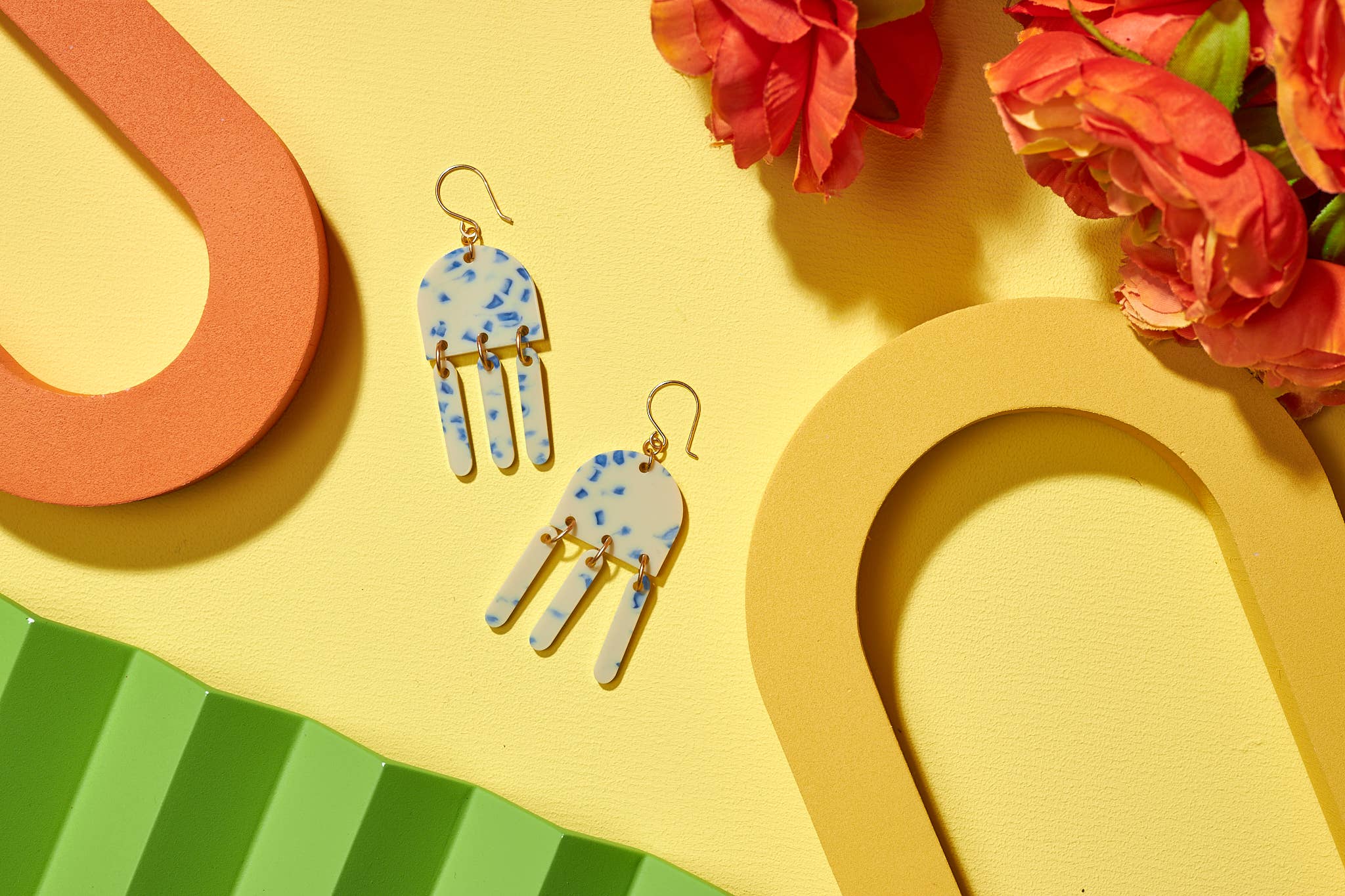 The Lost & Found - Wholesale Dangle Earrings - Hillside Earrings "Irridescent Multi"3