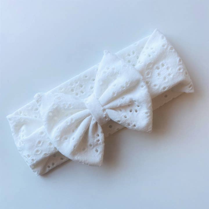 Sofia Accessories - Wholesale Fashion Headband - Kids - Sonia Bow Cotton Embroidered Kids' Headband7
