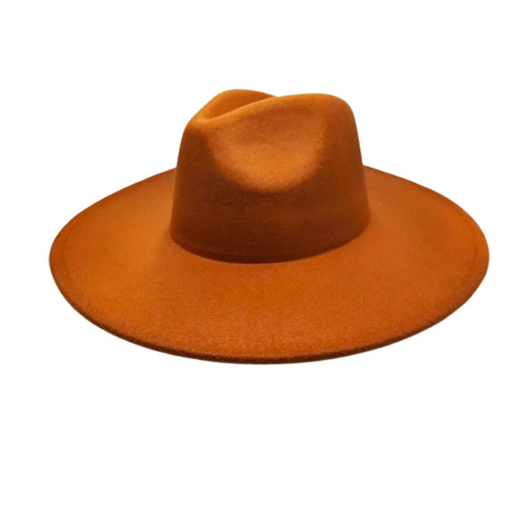 AdornWise - Wholesale Fedora - Women's - Vegan Felt Wide Brim Rancher  Hat4