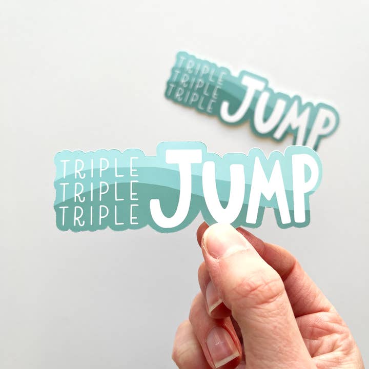 Triple Jump Sticker for wholesale by Keegsie Running
