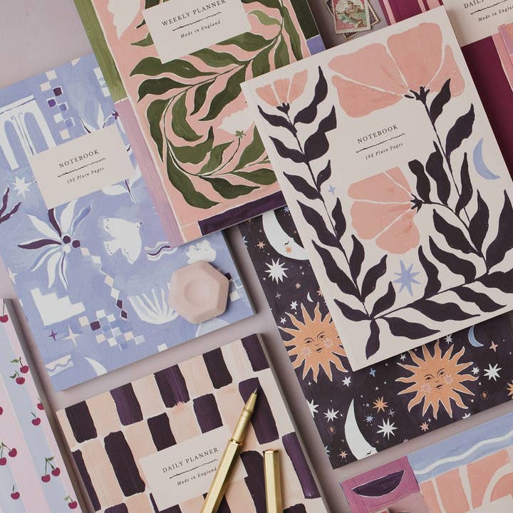 Sister Paper Co. - Wholesale Notebook - Medina Blue Notebook | Plain Page Journal | Blank Notebooks4