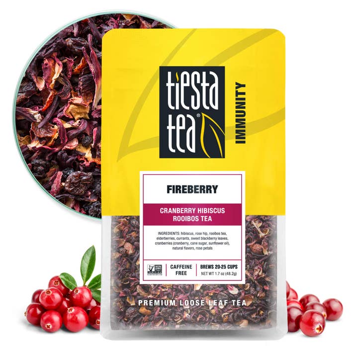 Tiesta Tea Company (loose leaf teas & accessories) - Wholesale Loose Tea - Fireberry - Cranberry Hibiscus Rooibos Tea19