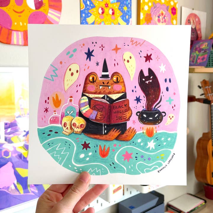 Big Print ♡ Haunted Toad for wholesale by Illustrated By Natalia