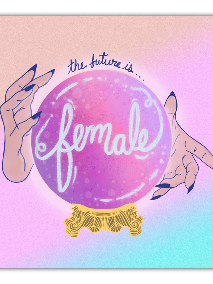 O futuro é feminino, impressão 8x8 por atacado de Golden Grove Paper