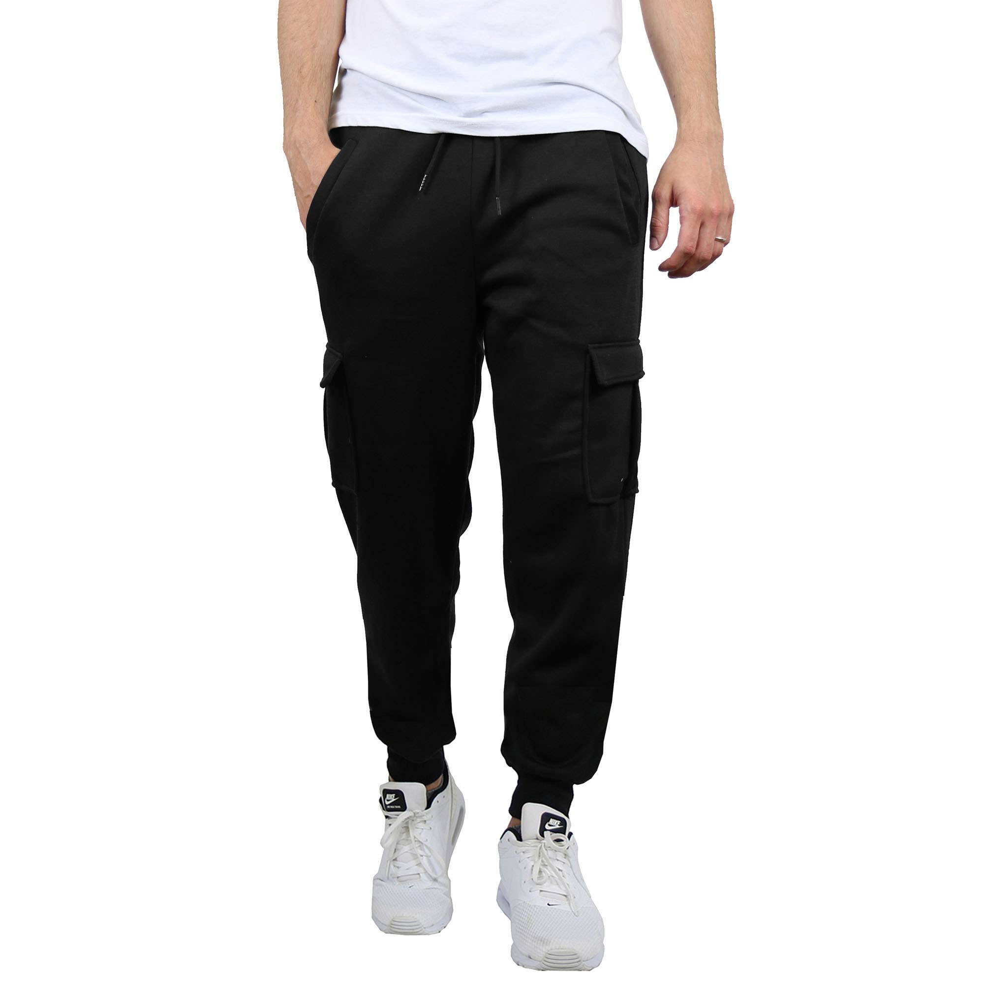 Galaxy By Harvic - Wholesale Athletic Sweatpants/Joggers - Men's -  Men's Fleece-Lined Cargo Jogger Sweatpants0