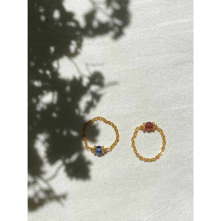 Atelier Siméon - Wholesale Single Stone/Solitaire Ring - Sacha kyanite or pink tourmaline ring