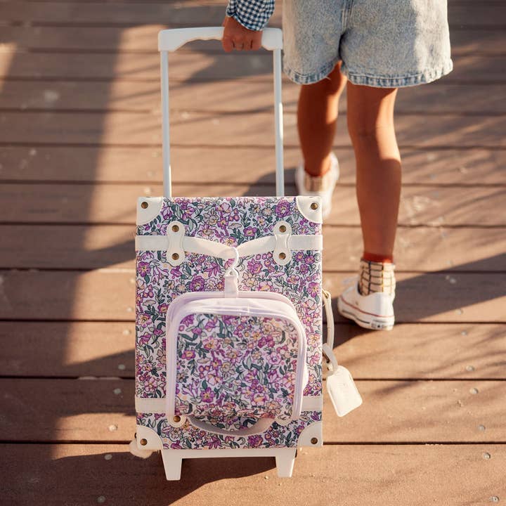 Olli Ella - Wholesale Luggage - Kids - Kids See-ya Suitcase - Wildflower