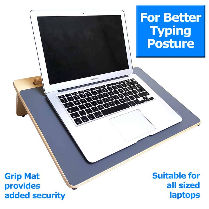 Zieler – wholesale Skrivbordsorganisatör – Stor (A3) trä ergonomisk skrivlutning med grepp matta2