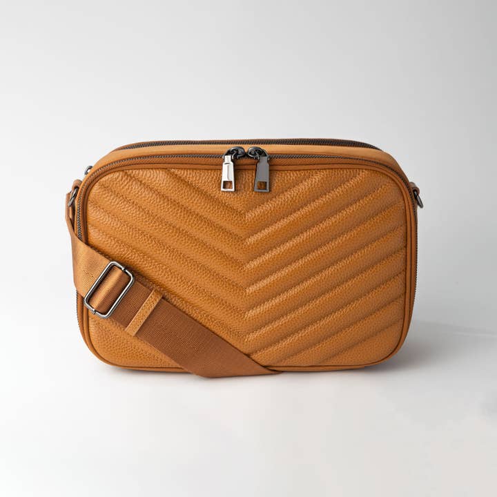 Nappy change clutch and pram organiser - Tan for wholesale by Baebina