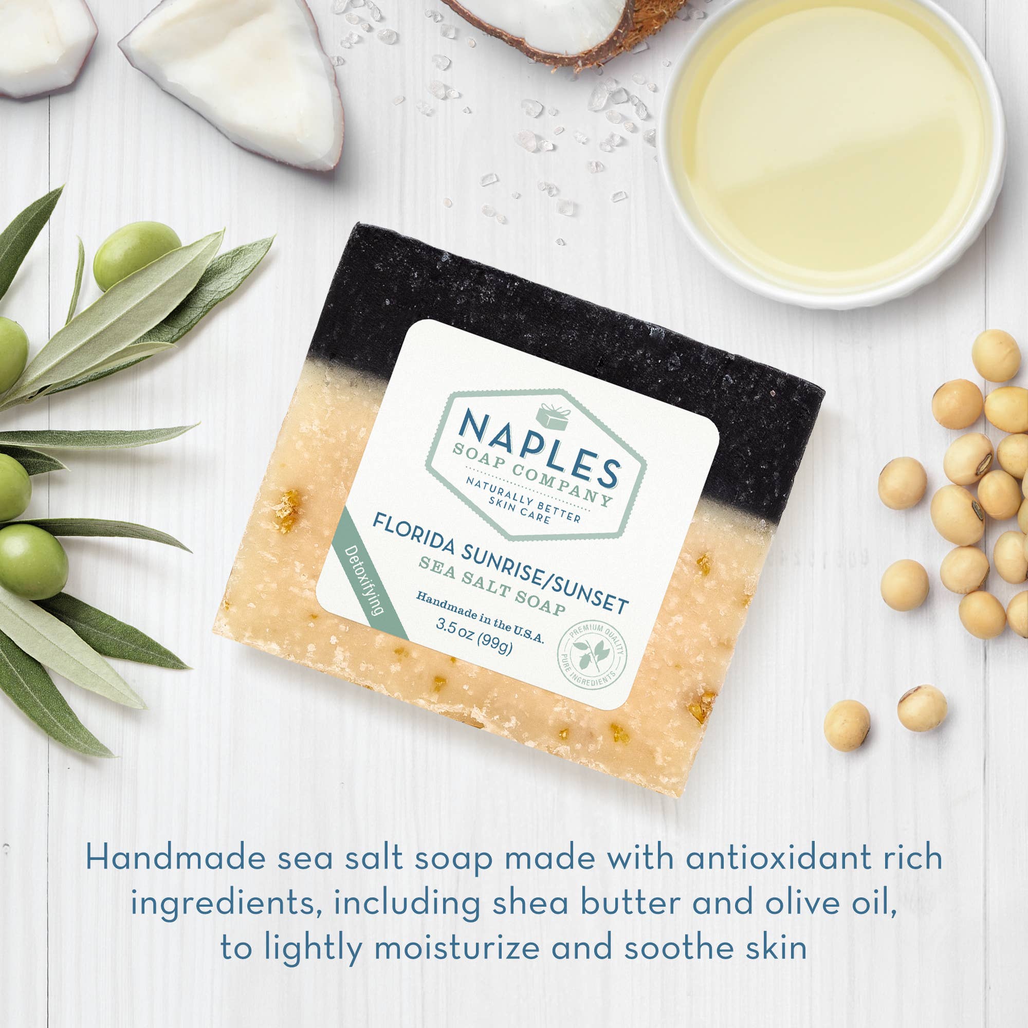 Naples Soap Company | Clean Beauty, Natural Bath & Body - Vente Pains de savon - Savon au sel de mer de Floride3