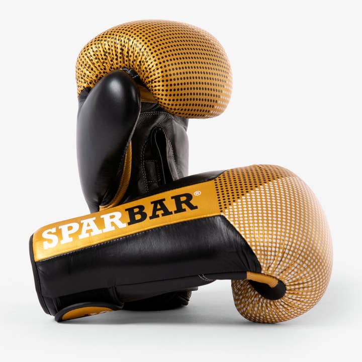 SPARBAR® SB1 KLITTENBAND BOKSHANDSCHOEN - GOUD & ZWART voor wholesale door SPARBAR