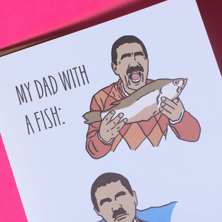 Doctor Scribble - Wholesale Father's Day Card - Funny Dad Birthday Card | Dad With a Fish Greeting Card6