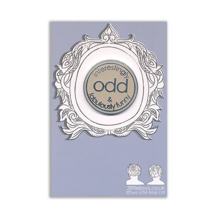 Interessantemente strano e favolosamente divertente - Perno smaltato per la vendita all'ingrosso da parte di Two Little Boys