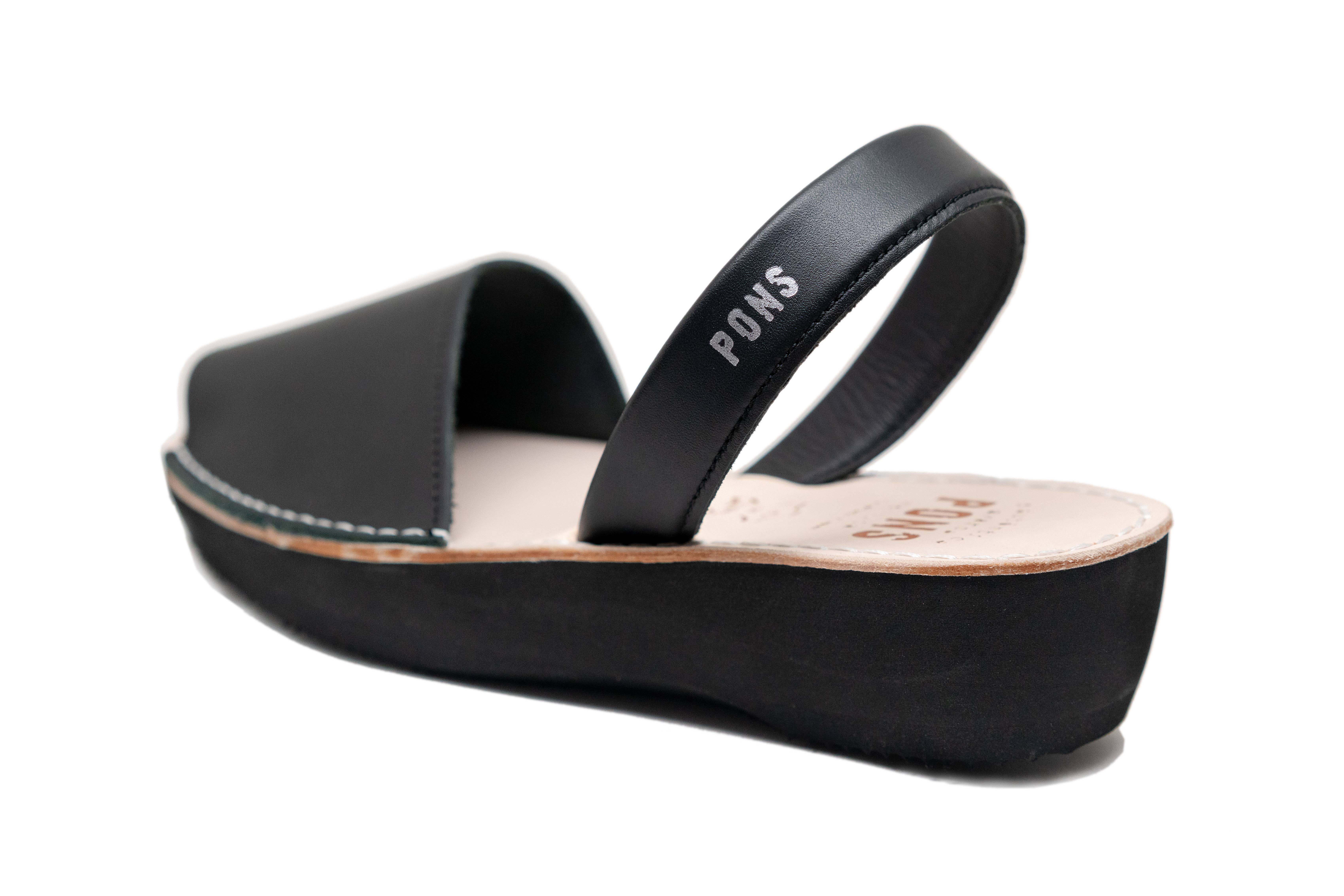 Pons - Wholesale Sandals - Women's - Pons Shoes - Classic Platform - Black2