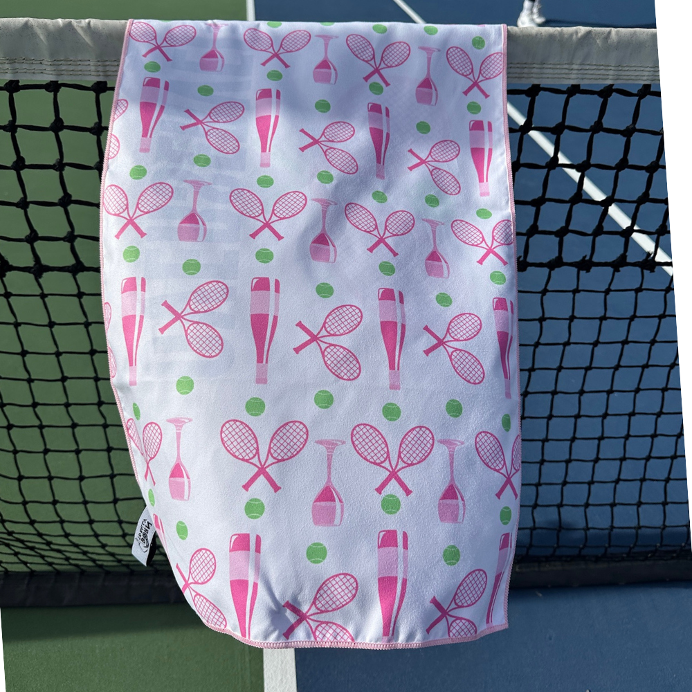 Born to Rally - Wholesale Sports Towel - Over Served Tennis Double-Sided Microfiber Athletic Towel4