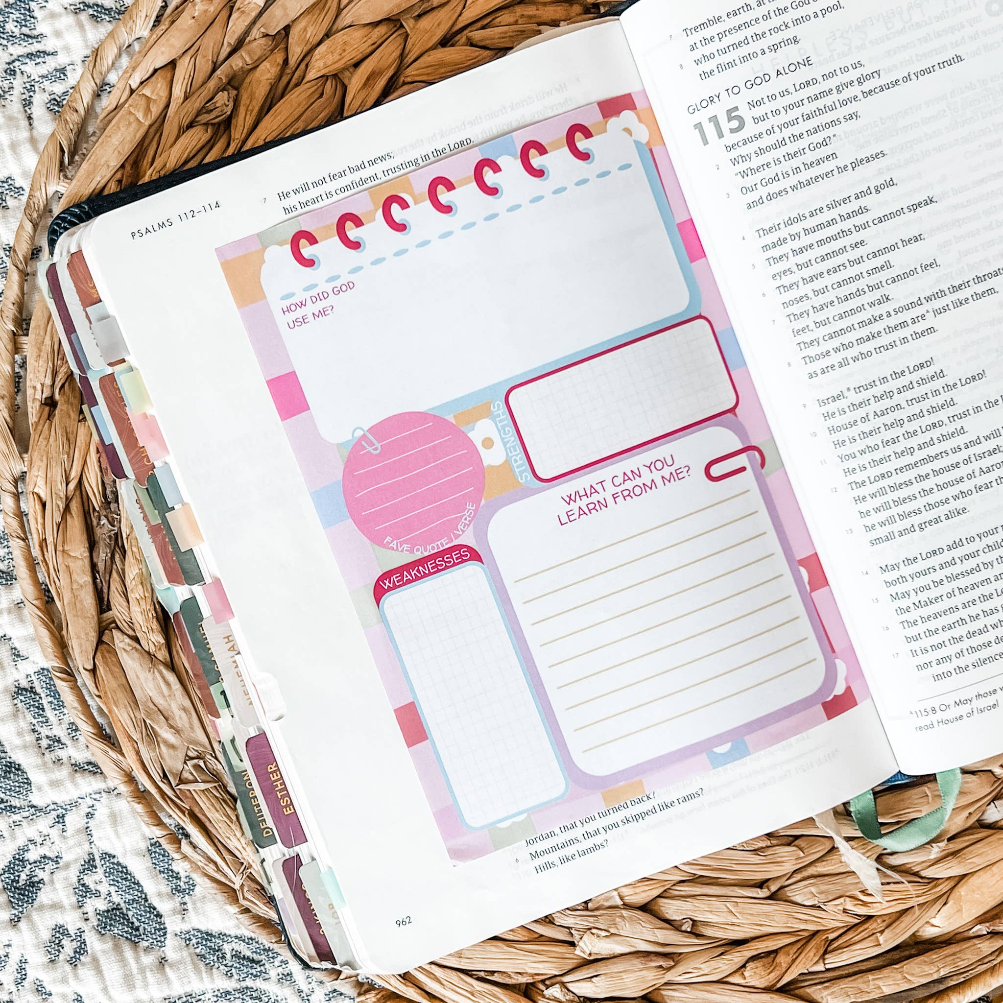 Saving Grace Print Shop - Wholesale Notepad - Bright Bible Character Study Double-Sided 5x7 Notepad1