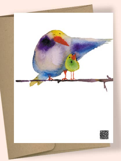 CARTE DE VOEUX AQUARELLE WINGBIRD pour la vente par Studio Masha D'yans