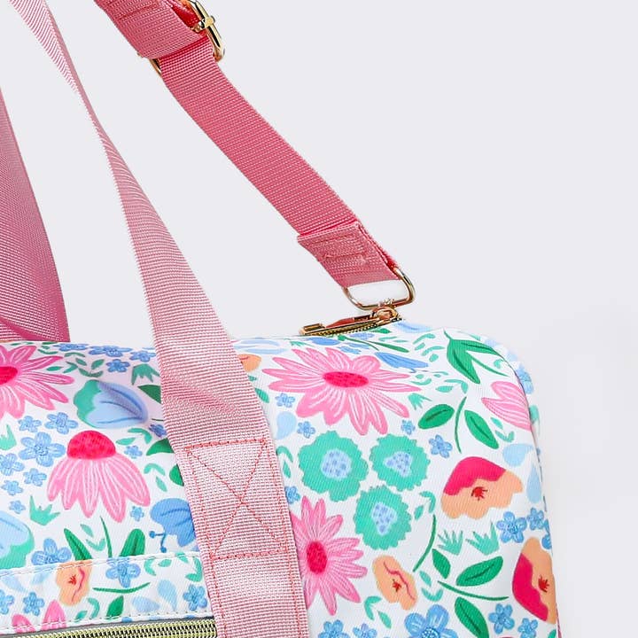 sassy kids palace - Wholesale Weekender Bag - Women's - Women Floral Printed Canvas Duffel Bag2