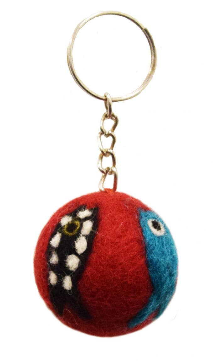 Black Yak Ltd – wholesale Keychain – Unisex – Felt Keychain - Assorted Keyrings1