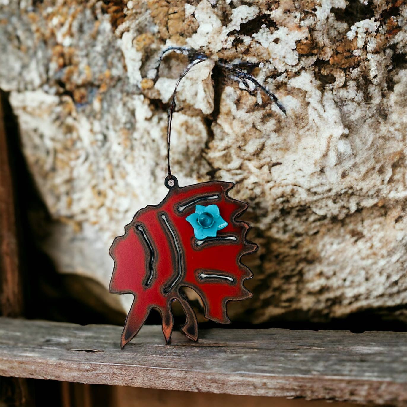 Iron Jewel - Wholesale Ornament - Indian chief ornament flower western southwest Yellowstone