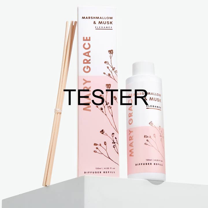 Marshmallow & Moschus Diffuser Nachfüllung TESTER für den Großhandel von Mary Grace