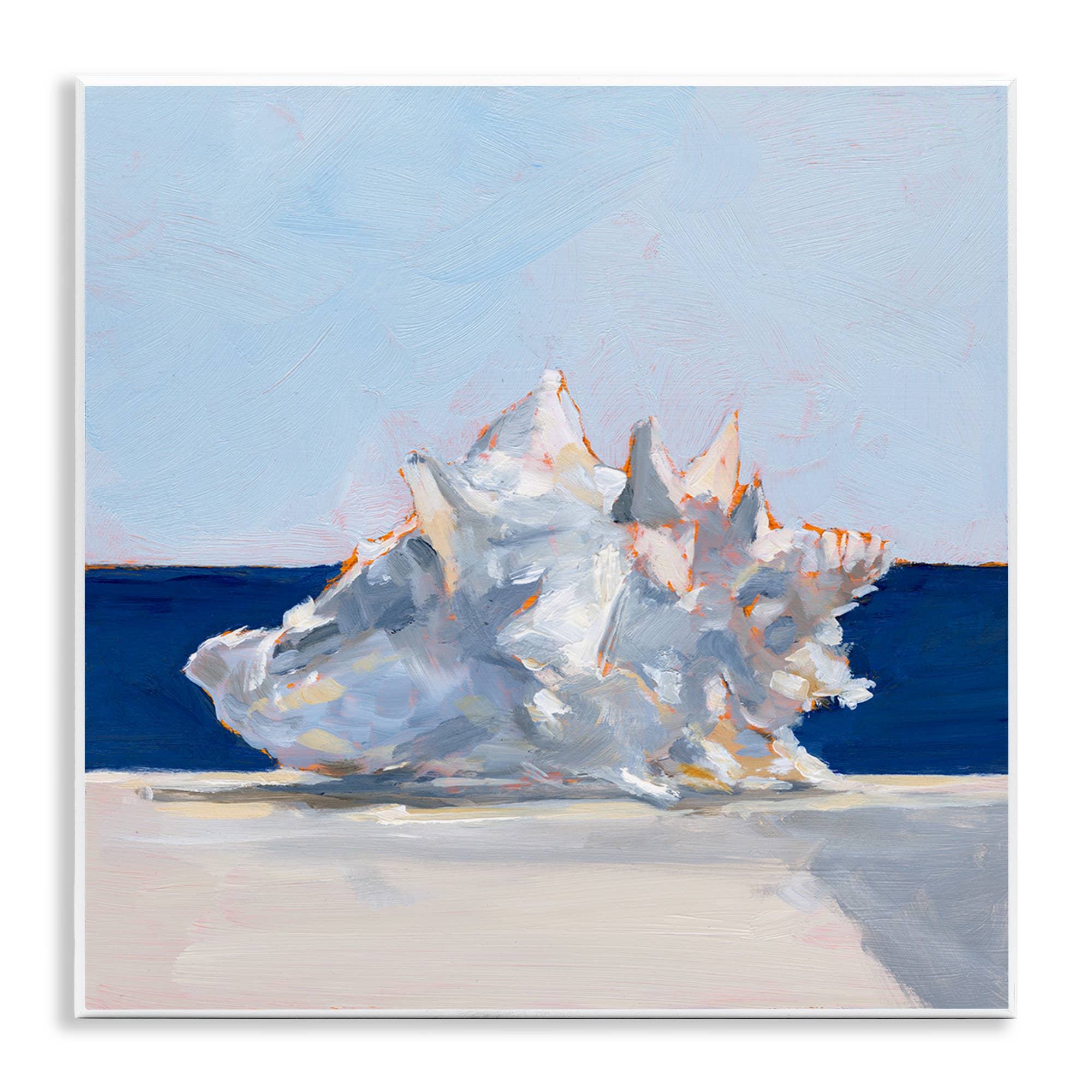 Stupell Industries - Wholesale Wall Sign - Conch Shell Painting - Unframed Wall Art0