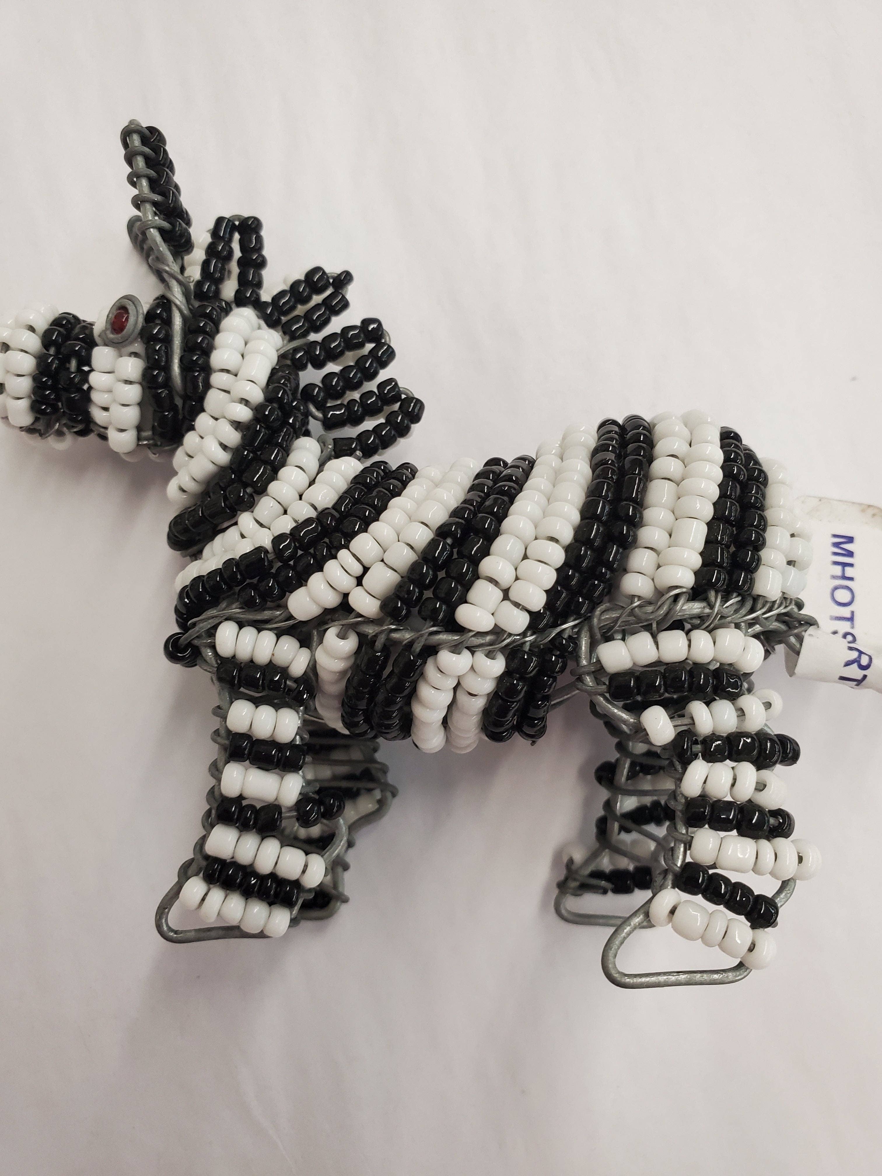 Wanderlust Global - Wholesale Decorative Figurine - Small Beaded Safari Animals0