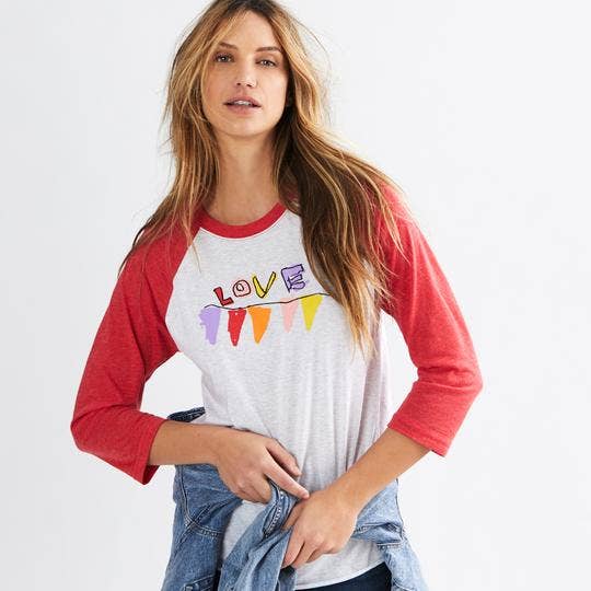 Love Baseball Tee - Volwassen voor wholesale door INDIGO LOVES VIOLET