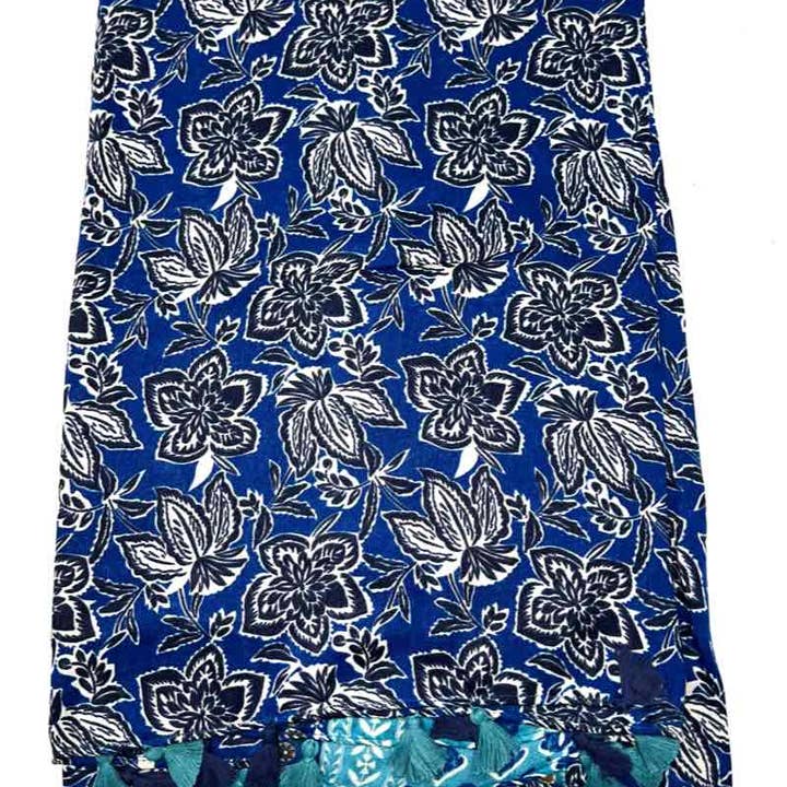 LINETA - Wholesale Sjaal - Dames - Sjaal met bladpatroon HH-1272