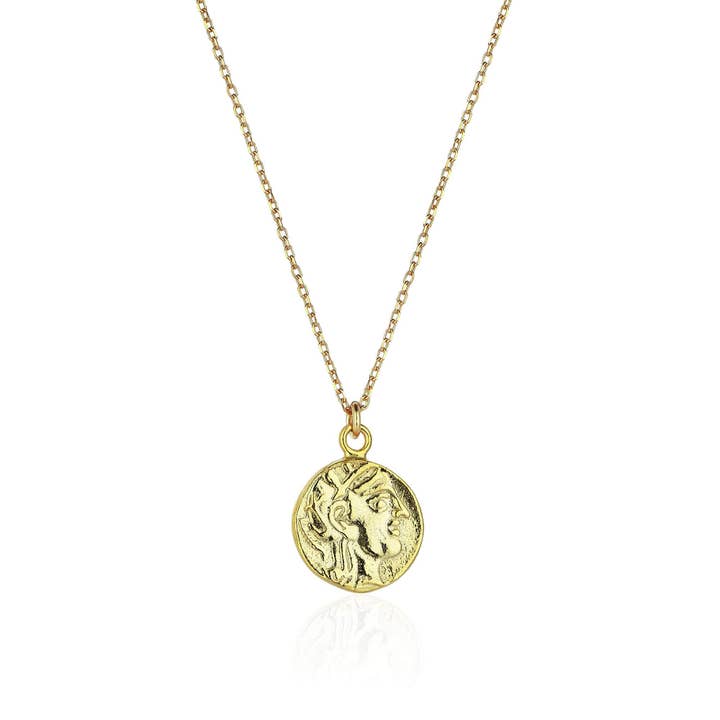 Ancient Things - Venta al por mayor Collares con colgantes/abalorios - Collar de Atenea y búho | Réplica con calidad de museo