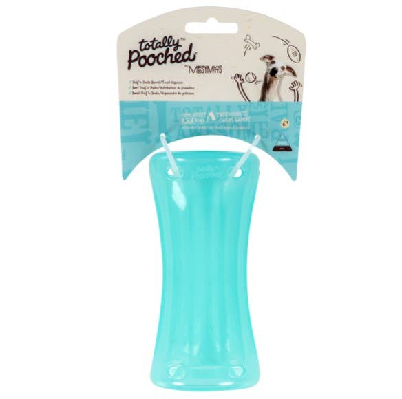 Pet Palette Distribution - Wholesale Pet Toy - Dog - Totally Pooched Stuff'n Shake Barrel, 6", Teal1