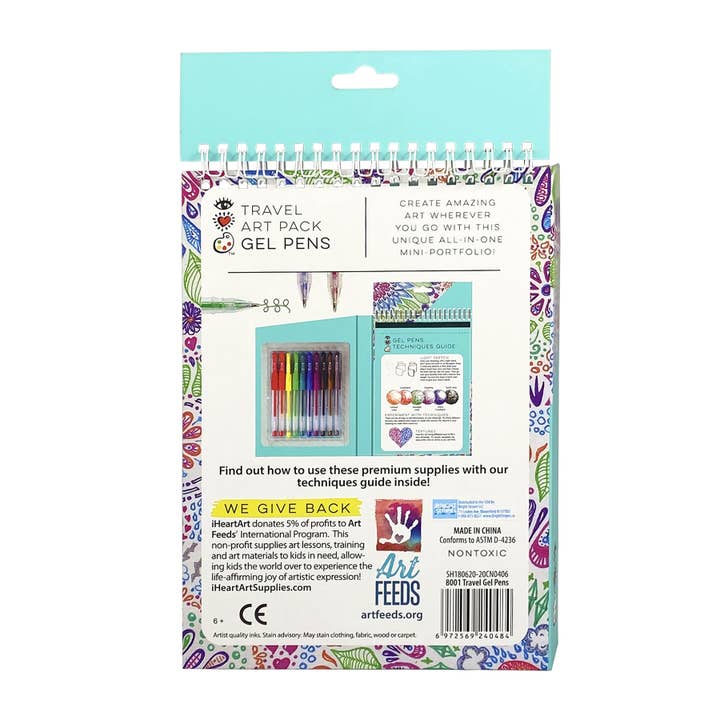 Bright Stripes - Wholesale Art Set - Kids & Baby - iHeartArt Travel Art Pack Gel Pens2