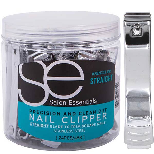 Majestic Wholesale - Wholesale Nail Clipper/Scissor - SE Precision Nail Clipper with Straight Blade 24PC JAR