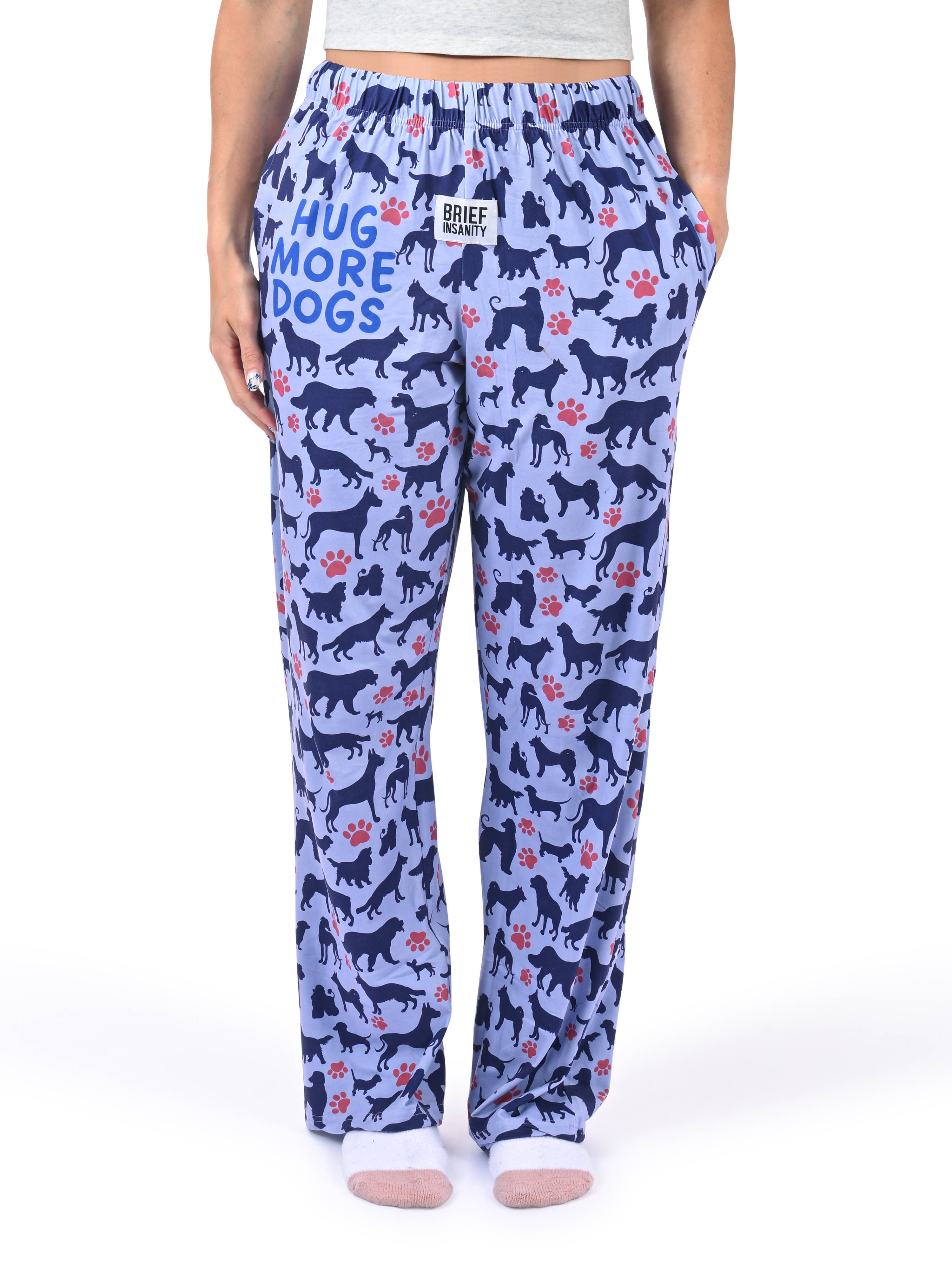 BRIEF INSANITY - Wholesale Sleepwear Bottom - Women's - Hug More Dogs Pajama Pants