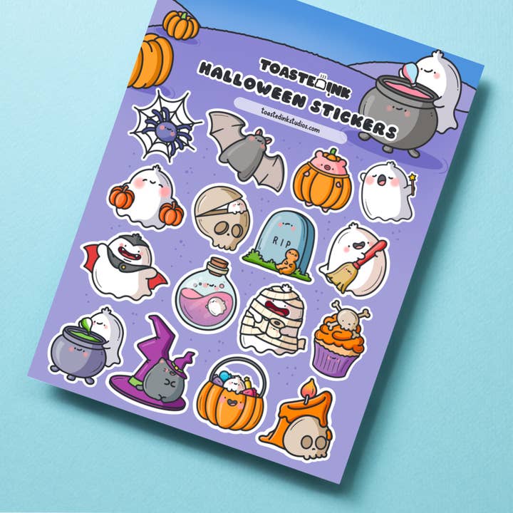 Toastedink – wholesale Sticker – Halloween Sticker Sheet | Cute Stickers4