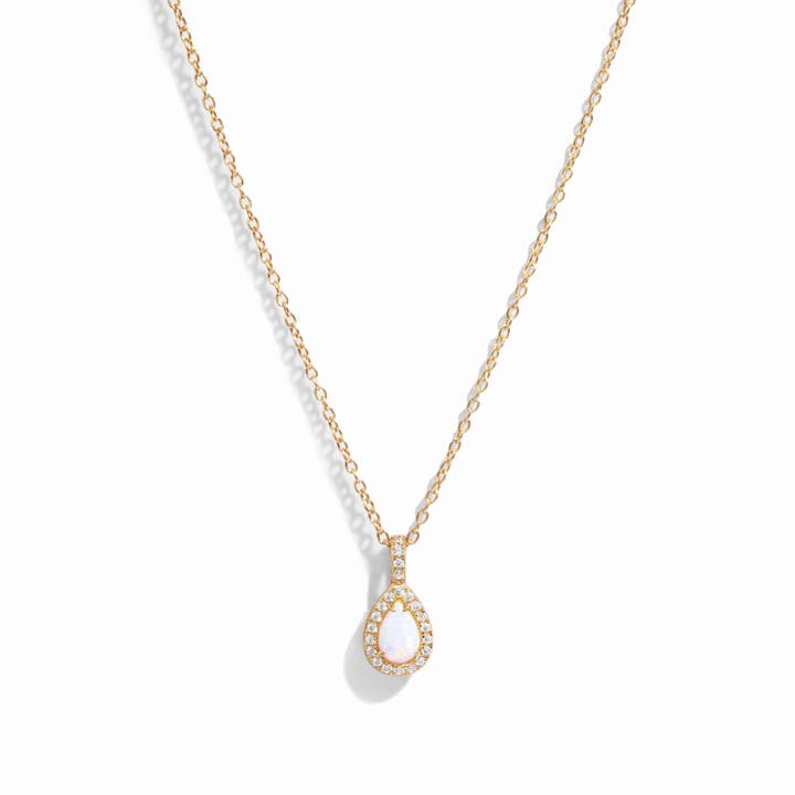 Opal Pear Pendant for wholesale by Sami Jewels