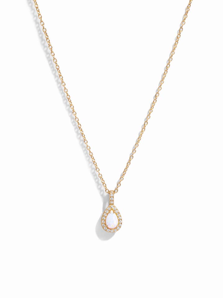 Opal Pear Pendant for wholesale by Sami Jewels