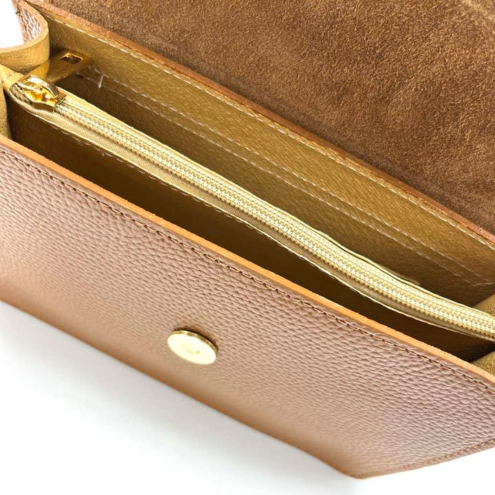 Suie Valentini srl - Wholesale Shoulder Bag - Women's - Genuine leather shoulder bag, Made in Italy, art. 112540