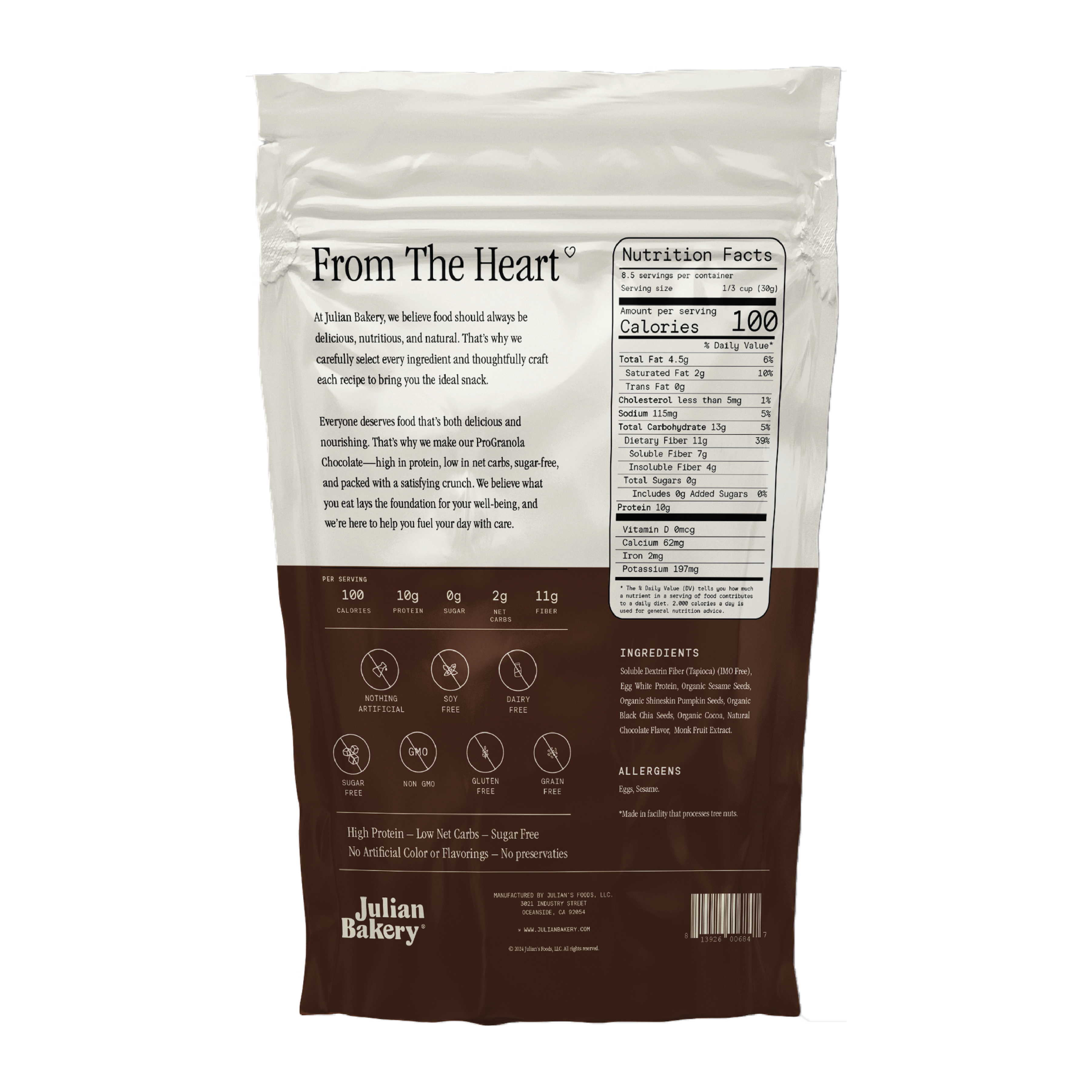 Julian Bakery - Wholesale Granola - ProGranola Chocolate Cluster4